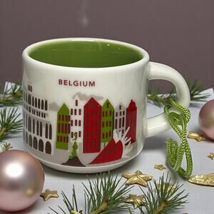 Starbucks Belgium Mug Ornament 2oz Mini Espresso Cup EUC